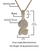 Jewelry Necklace Hip Hop Copper Diamond Pendant Birthday Gift Word Up St. Valentine's Jesus Pieces