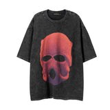 Men T-shirt Printed Half Sleeve T-shirt Retro Short Sleeve T-shirt