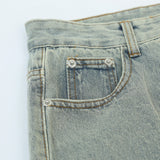Men Jeans Loose Old Casual