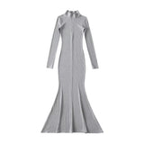 Women Dresses Fishtail Zipper Dress