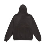 Men Fleece Lined Hoodie Autumn and Winter Embroidery Letter Hooded Sweater Men Oversize Loose Casual