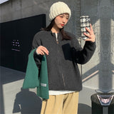 Women Knitted Cardigan Lazy Casual Loose Jacket
