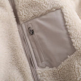 Women Cotton Coat Polar Fleece Winter Thermal Zipper Fleece-Lined Thicken Children