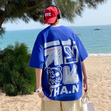 Men T Shirt Summer Loose Oversize
