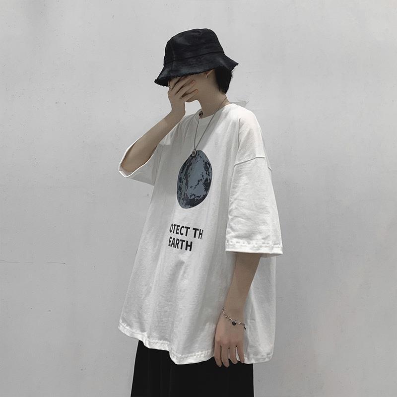 Men T Shirt Summer Loose All-Matching