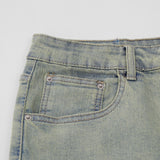 Men Jeans Distressed Faded Loose Retro Casual