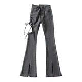 Women Jeans Hot Girl Bell-Bottom Pants Slim Fit