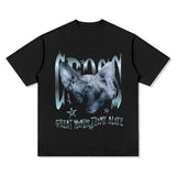 Unisex T Shirt Vintage Large Size Loose Men and Women