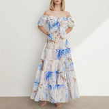 Bohemian Dress Slimming Temperament Pleated Dress