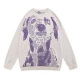 Women Sweater Letter Printed Knitted Top Versatile