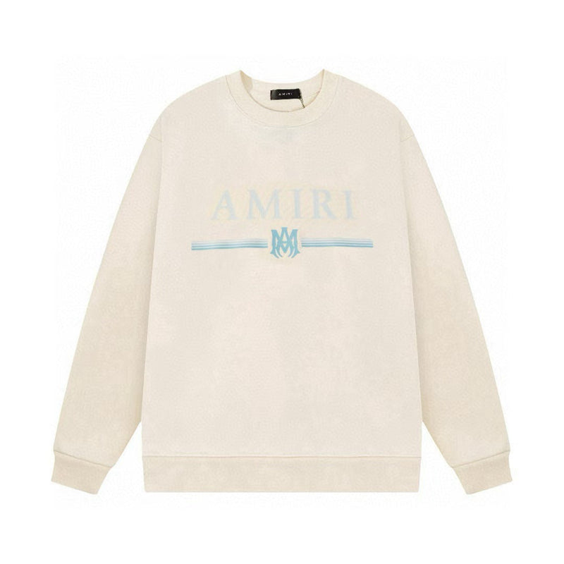 Amiri Sweatshirt autumn and winter AMI gradual change thread round neck pullover sweater men and women