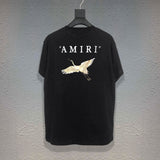 Amiri T Shirt Printed Casual Hip Hop Short Sleeve T-shirt for Men and Women