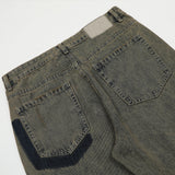 Men Jeans Ripped Leisure Raw Edges