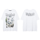 Men T-Shirt Oil Painting Printing Couple