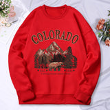 Inspiration and Travel Printing Hooded Women's vintage Crew