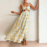 Bohemian Dress Sexy Floral Strap Temperament Dress