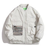 Unisex Coat Splicing Pilot Thickened Cotton Padded Coat