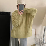 Women Pullover Sweater Loose Thick Sweater