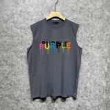 Purple Brand Tank T Shirts Sleeveless T-shirt Vest