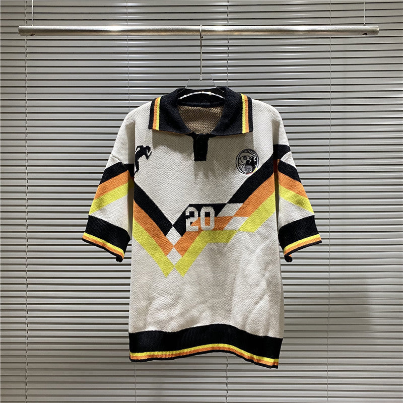 House Of Errors T-Shirt Eye of Truth Lapel Knitwear Half Sleeve T-Shirt