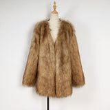 Women Fur Jacket T0825 Fashion Faux Fur Coat