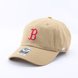 Dodgers and Yankees Baseball Cap 47brand Baseball Cap Female Summer Soft Top Big Logo B Letter Cap Male Khaki