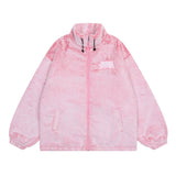 Men Cotton Mixed Jacket Coat Embroidered Lamb Coat Men's Winter Collar Drawstring Loose Cotton Coat Jacket