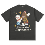 Unisex T Shirt Long Sleeve T-Shirt Loose Cotton