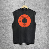 Purple Brand Distressed Tank T Shirts Distressed Sleeveless T-shirt Vest