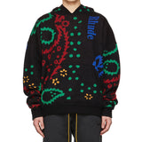 Black Christmas Sweater Vintage Paisley Sweaters Hooded Sweater