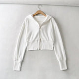Women Hoodie Sexy Sports Jacket Running Fitness