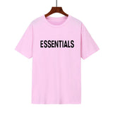 Fear Of God Fog T Shirt Essentials Double Line Letter Loose High Street Short Sleeve T-shirt For Men