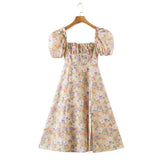 Women Dresses Floral Split Dress Summer