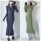 Women Dresses Fishtail Knitted Dress