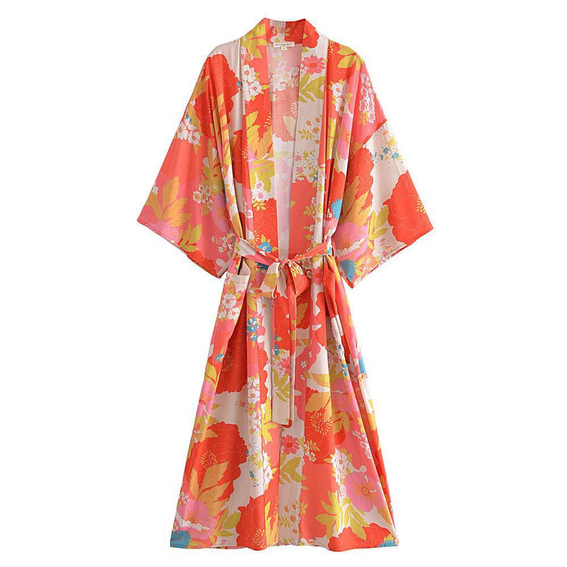 Women Trench Coat Beach Shirt Loose Cardigan
