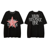 Men T-Shirt Retro Star Printing Summer