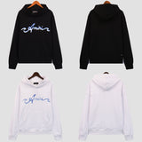 Amiri Hoodie gradual change letter pattern pullover hooded sweater men and women