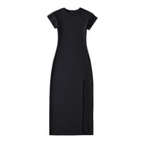 Women Dresses Temperament Split Sheath Dress