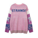 Women Sweater Star Soft Knitted Sweater Vintage