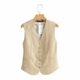 Women Vest Women Sleeveless Vest Spring and Autumn