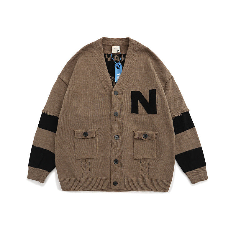 Women Sweater Vintage Cardigan Sweater Loose Oversize