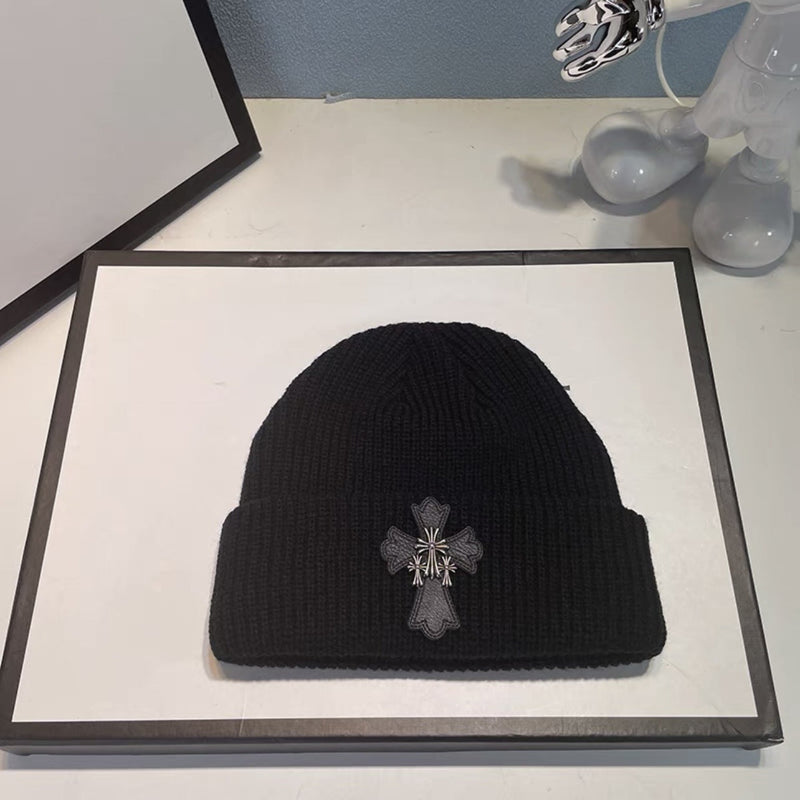 Chh Chrome Heart Beanie Vintage Cross Wool Knitted Hat