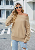 Women Pullover Sweater Sweater Temperament Loose-Fitting Oversized Sweater