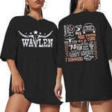 Cow Skull Women Oversized Shirts Country Music T shirt Wester