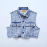 Women Vest Retro Loose Slimming and Short