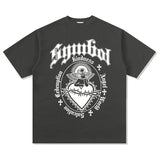 Unisex T Shirt Short Sleeve T-Shirt Top Loose