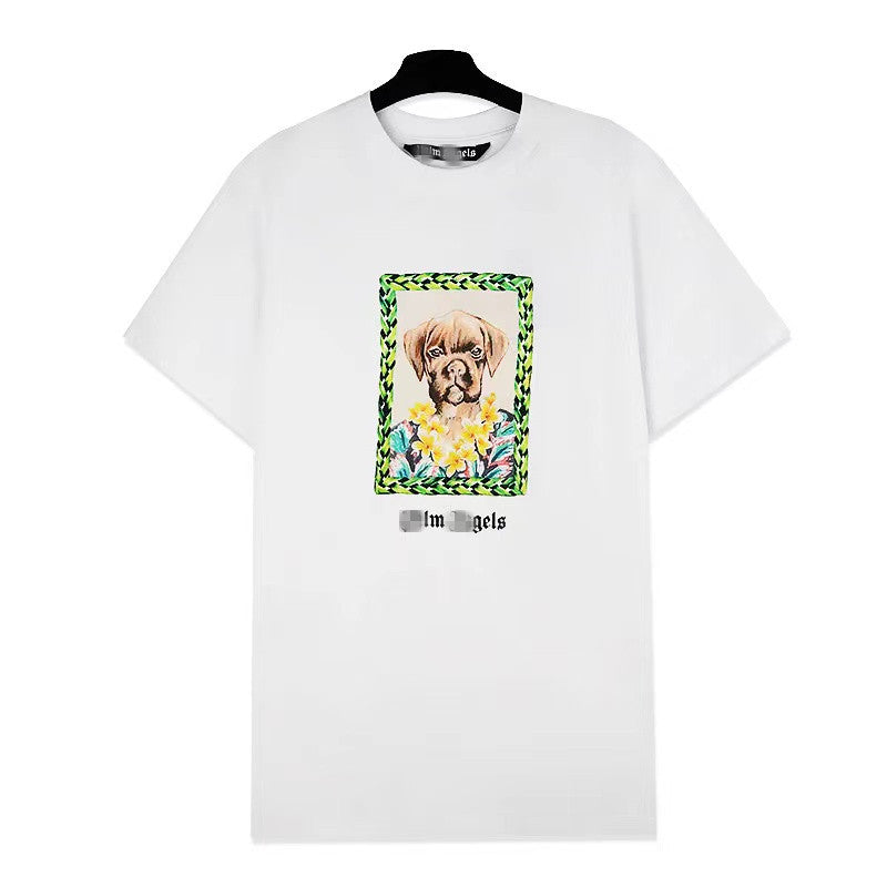 Palm Angle T Shirts Pet Puppy Oil Painting