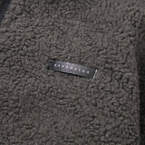 Men Cotton Mixed Jacket Coat Berber Fleece Coat Men's Autumn and Winter Stand Collar Zipped Cotton-Padded Jacket Loose