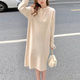 Women Pullover Sweater Knitted Temperament Long Sweater