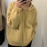 Women Knitted Cardigan Thickened Loose Knitted Cardigan